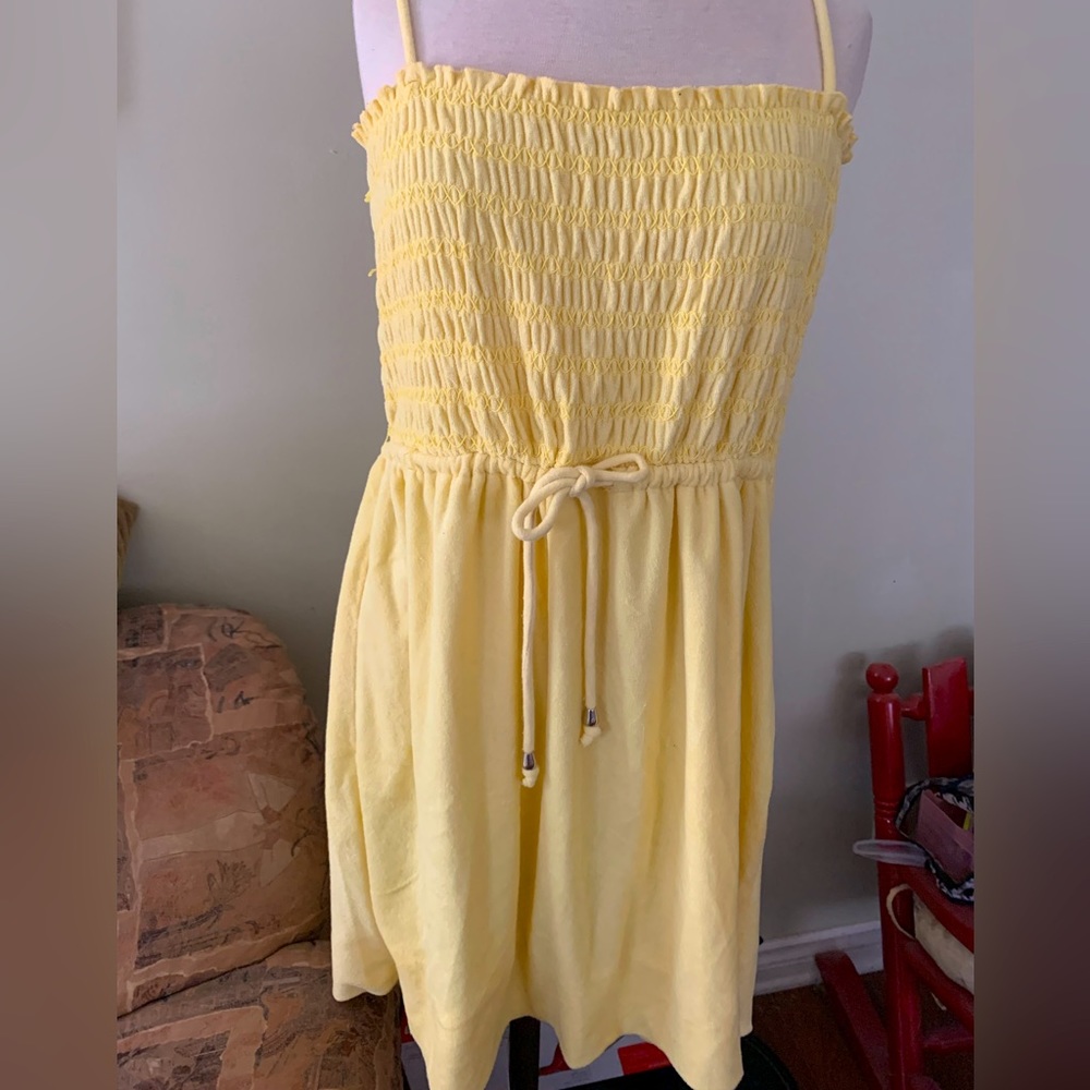 Juicy Couture vintage Y2K yellow sun dress cover up size M